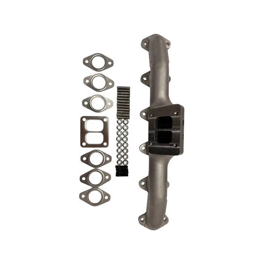 DIESELR Cast Stainless 2nd. Gen Swap Exhaust Manifold - T4 Mount (1998.5-2024 Cummins 5.9L/6.7L)