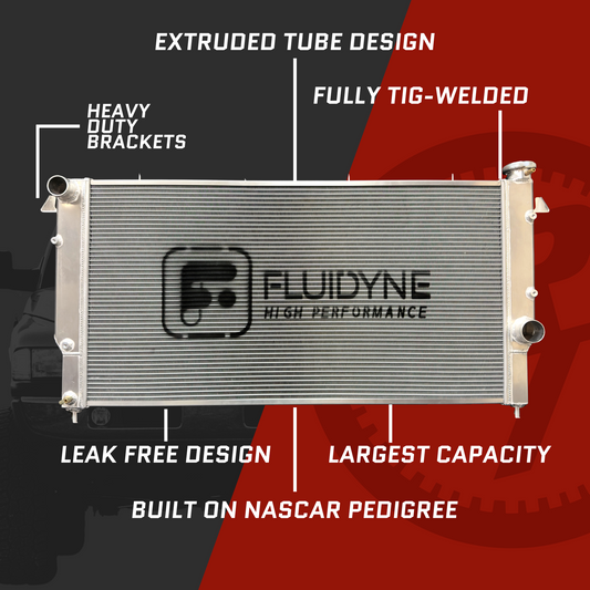 1994-2002 Dodge Ram 2500 3500 5.9L Cummins Diesel 5 Row Extruded Tube Aluminum Radiator