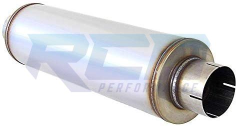 RCD 409 Stainless Steel 7" Round 30" Muffler 4" ID