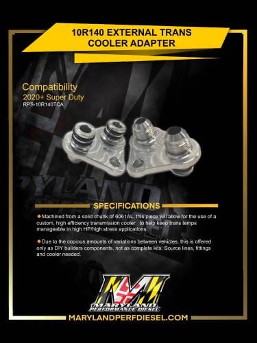MPP 10R140 Trans Cooler Adapter (20+ Powerstroke)