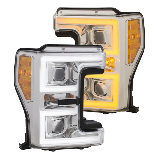 FORD F250 F350 F450 17 -19 PROJECTOR PLANK STYLE SWITCHBACK HEADLIGHT