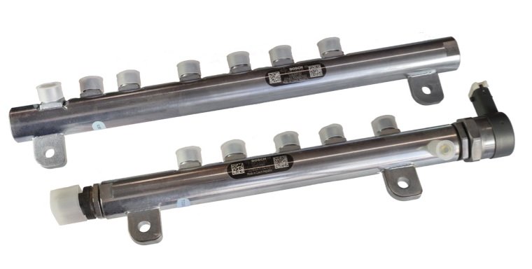 Bosch LML / LGH 6.6L Duramax High Pressure Fuel Rails with RP Sensor & PCV F00RL01027