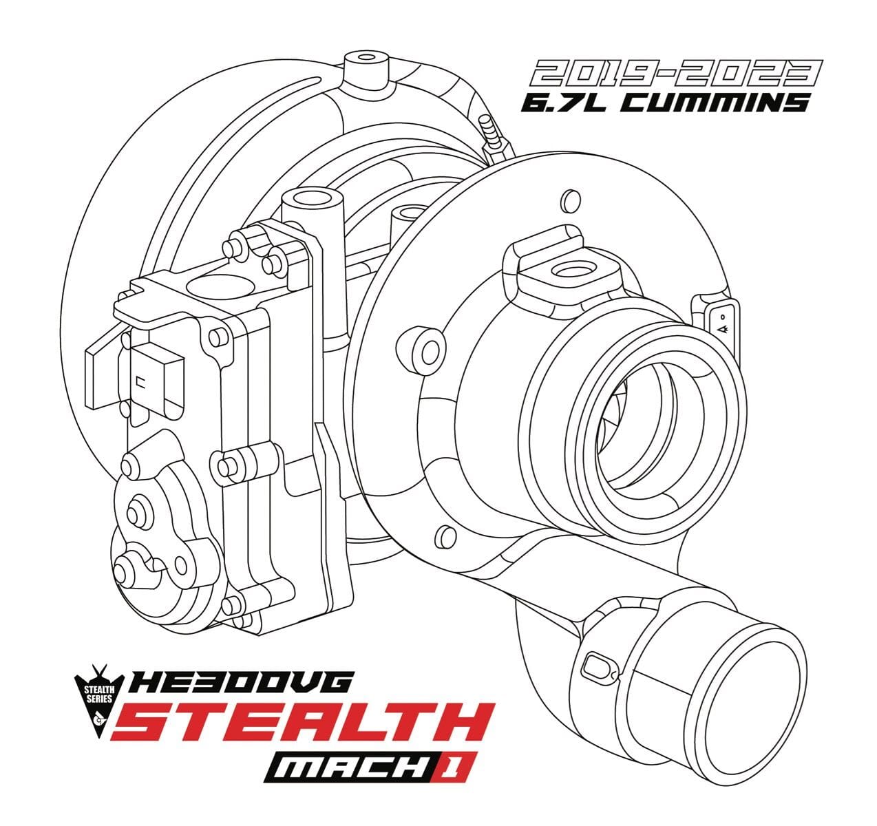 HE300VG Stealth Mach 1 64 Turbo (2019-2024 6.7L Cummins)