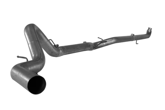 DIESELR Downpipe Back Exhaust - Single (2007.5-2010 GM 2500/3500 6.6L Duramax LMM)