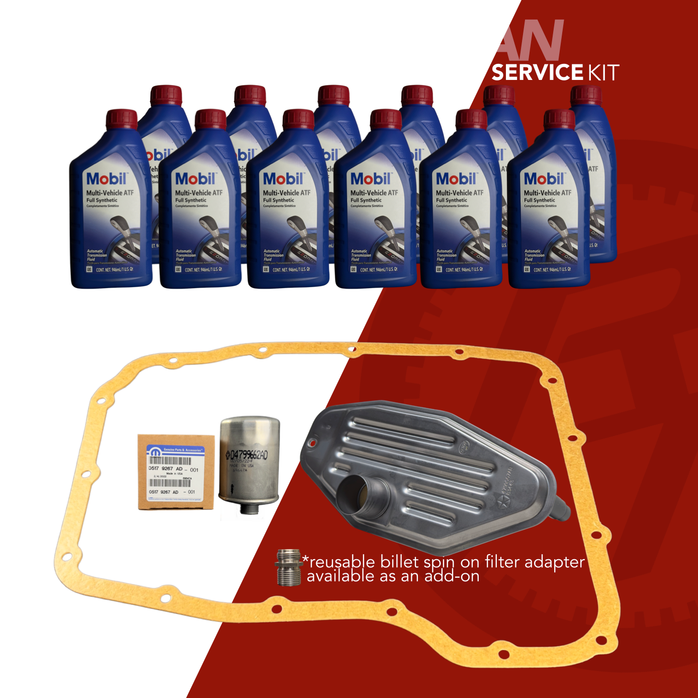 68RFE SERVICE KIT – DEEP PAN