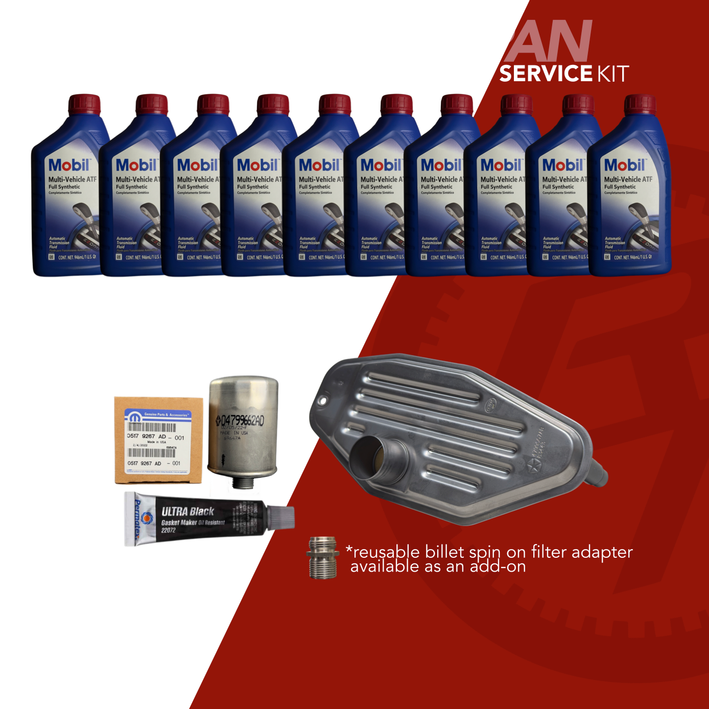 68RFE SERVICE KIT – STOCK PAN
