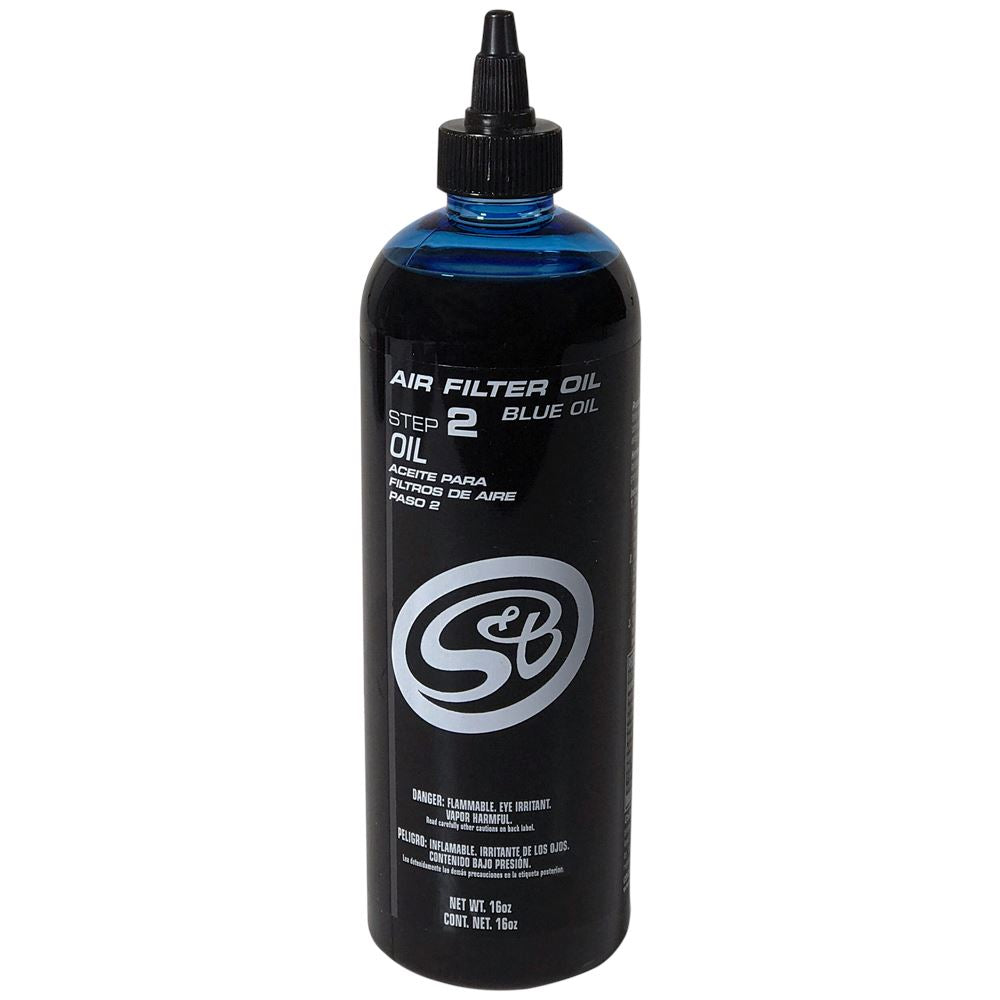 16 oz. Bottle of Air Filter Oil - Blue S&B