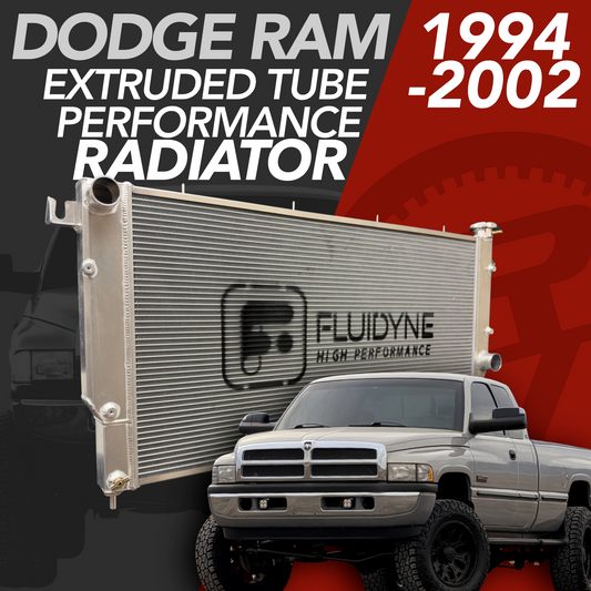 1994-2002 Dodge Ram 2500 3500 5.9L Cummins Diesel 5 Row Extruded Tube Aluminum Radiator