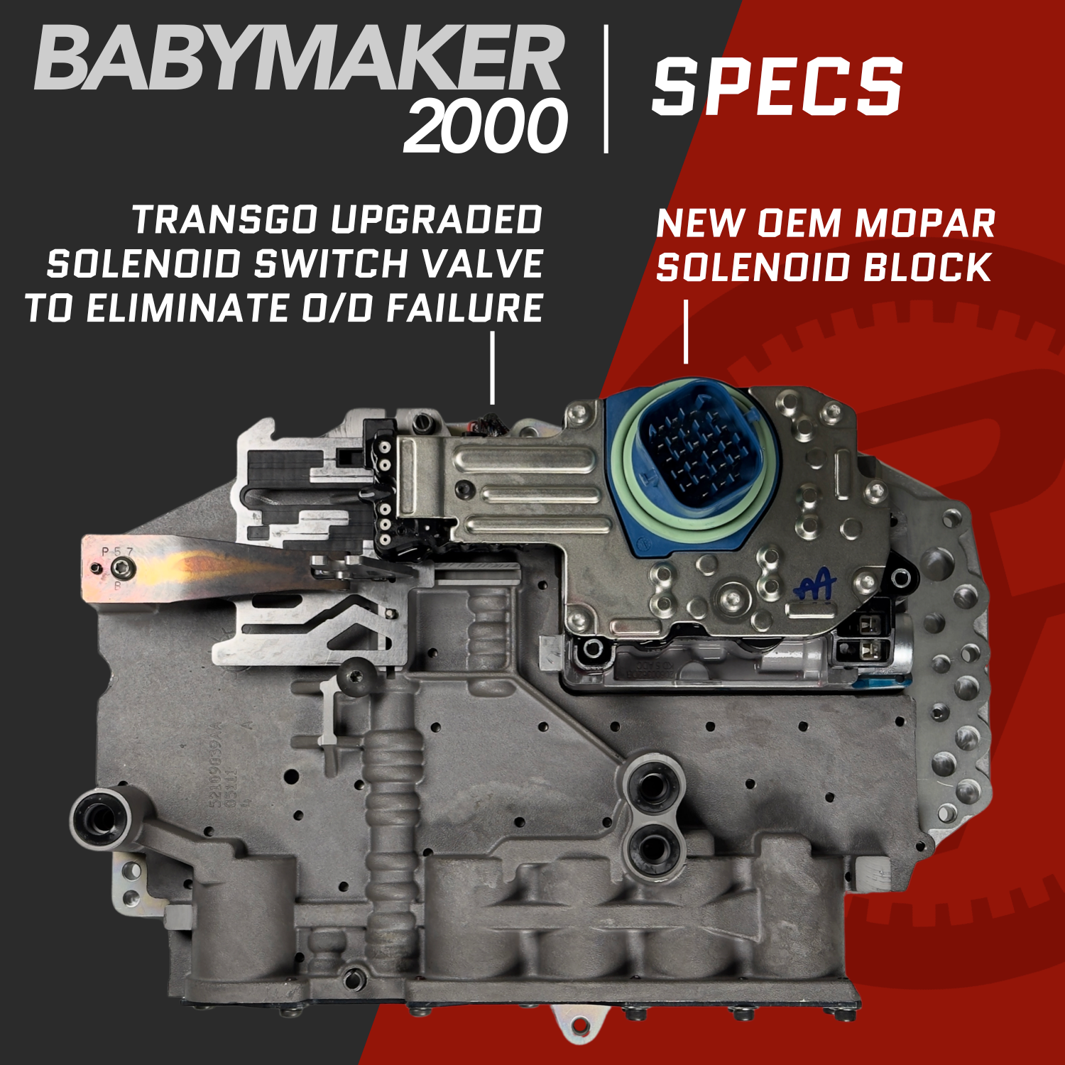 68RFE High Performance Valve Body 2019-2024 Aka “BabyMaker 2000”