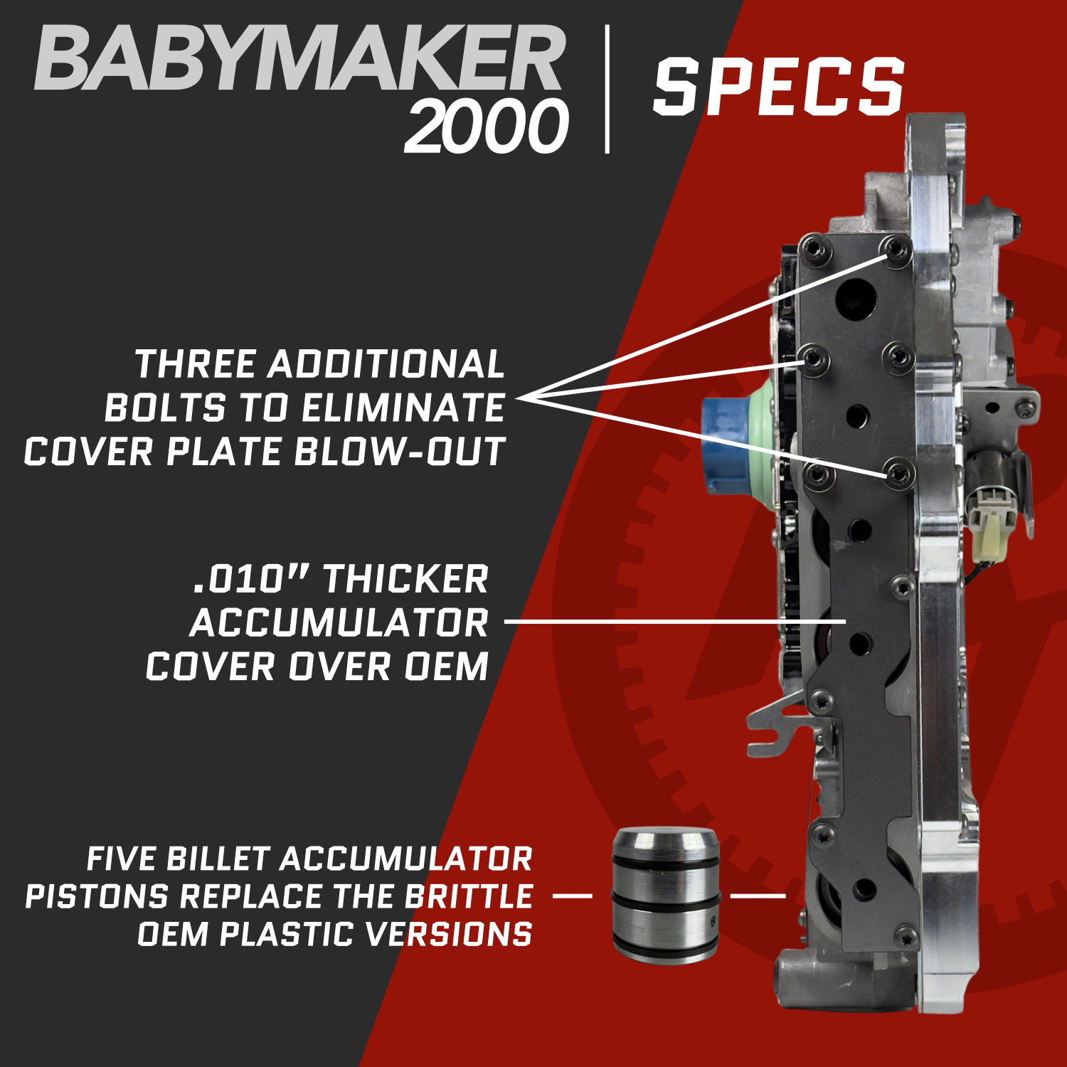 68RFE High Performance Valve Body 2019-2024 Aka “BabyMaker 2000”