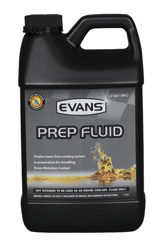 Waterless Prep Fluid Half Gallon Evans Cooling.