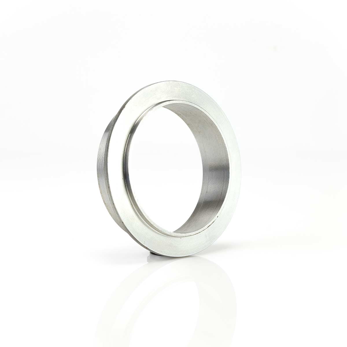 Mild Steel S400 4" / 3.5" Weld On Down Tube V Band Flange Kit.
