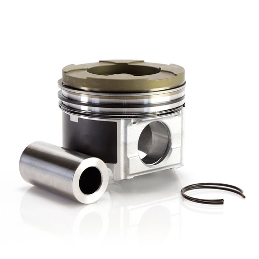 Mahle 6.0L Ford Power Stroke Ceramic Coated, Fly Cut and De-Lipped Single Piston Kit With Rings