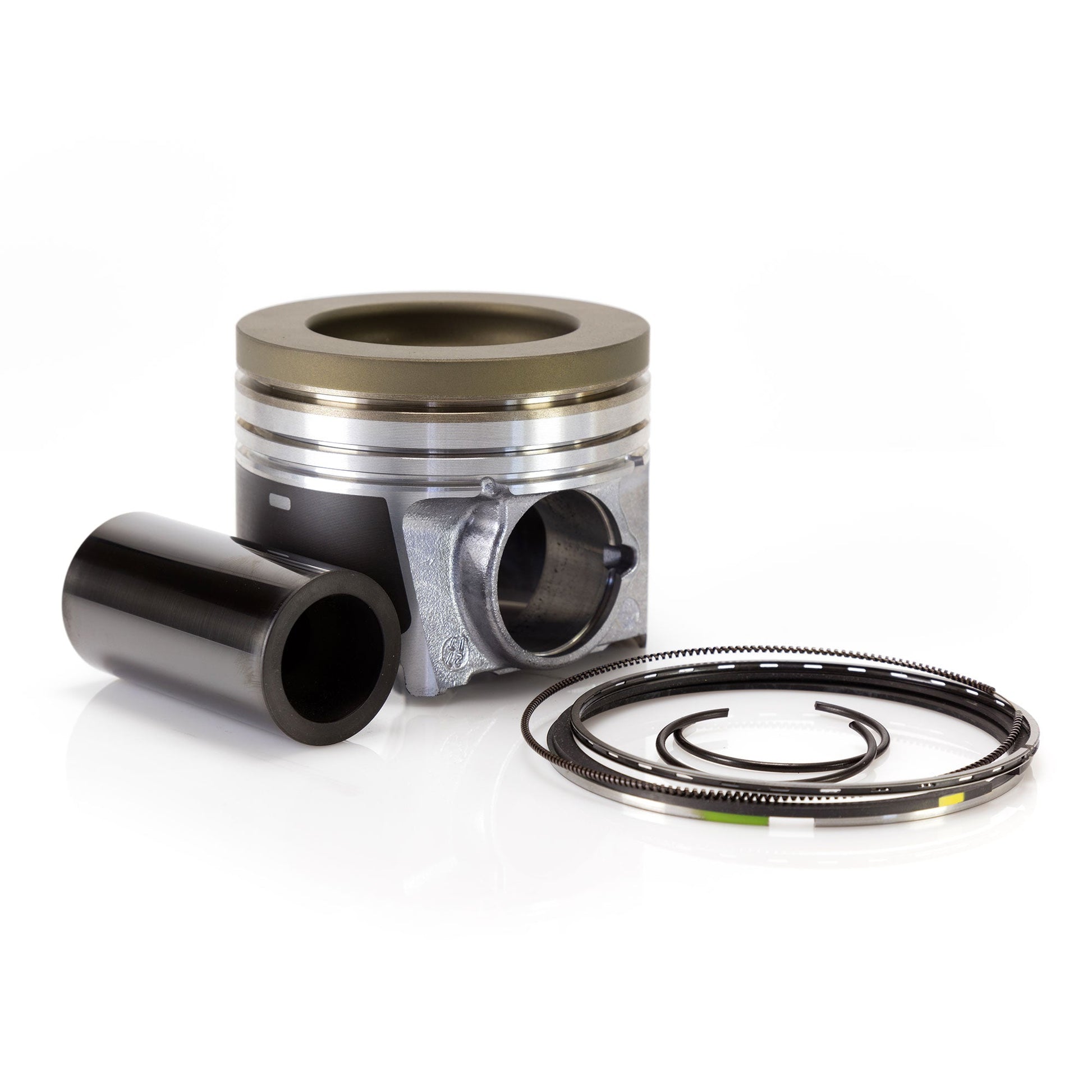 6.4L Ford Power Stroke Mahle Ceramic Coated Single Piston Kit With Rings