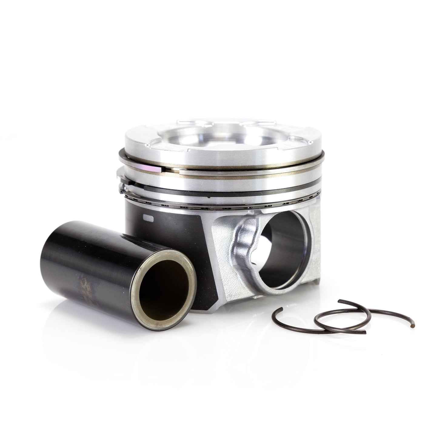 6.4L Ford Power Stroke Mahle Fly Cut and De-Lipped Piston Kit With Rings