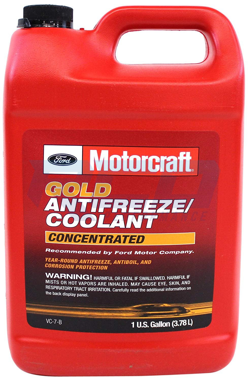 Genuine Ford Fluid VC-7-B Gold Concentrated Antifreeze/Coolant - 1 Gallon